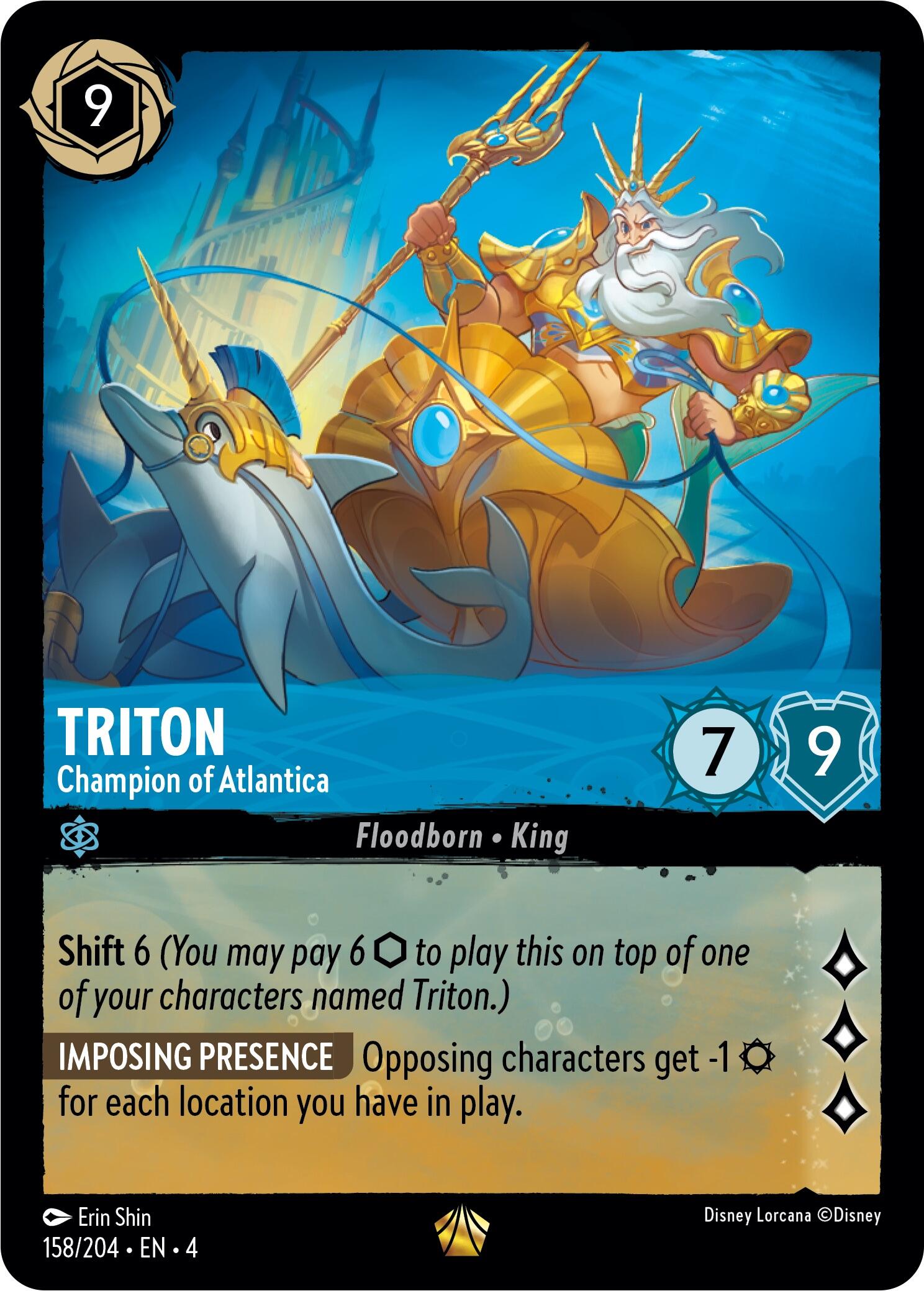 Triton - Champion of Atlantica (158/204) [Ursula's Return] | The CG Realm
