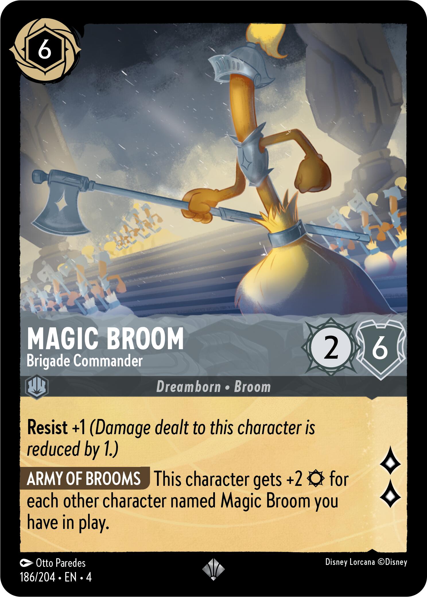 Magic Broom - Brigade Commander (186/204) [Ursula's Return] | The CG Realm