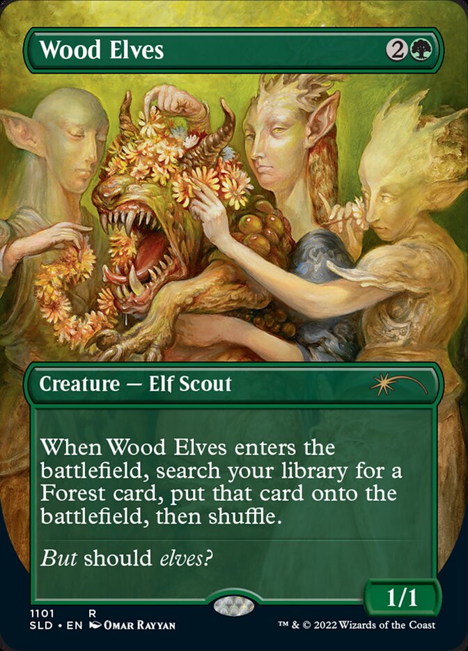 Wood Elves (Borderless) [Secret Lair Drop Series] | The CG Realm