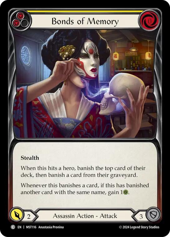 Bonds of Memory (Yellow) [MST116] (Part the Mistveil)  Rainbow Foil | The CG Realm