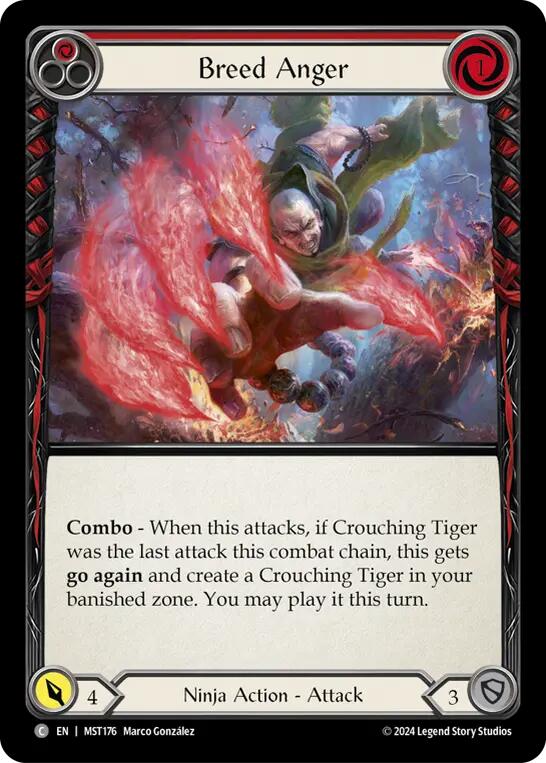 Breed Anger (Red) [MST176] (Part the Mistveil)  Rainbow Foil | The CG Realm