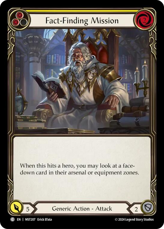 Fact-Finding Mission (Yellow) [MST207] (Part the Mistveil)  Rainbow Foil | The CG Realm