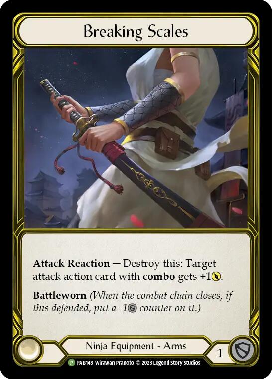Breaking Scales (Golden) [FAB148] (Promo)  Cold Foil | The CG Realm