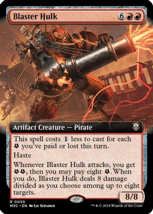 Blaster Hulk (Extended Art) (Ripple Foil) (M3C-055) - Modern Horizons 3 Commander Foil