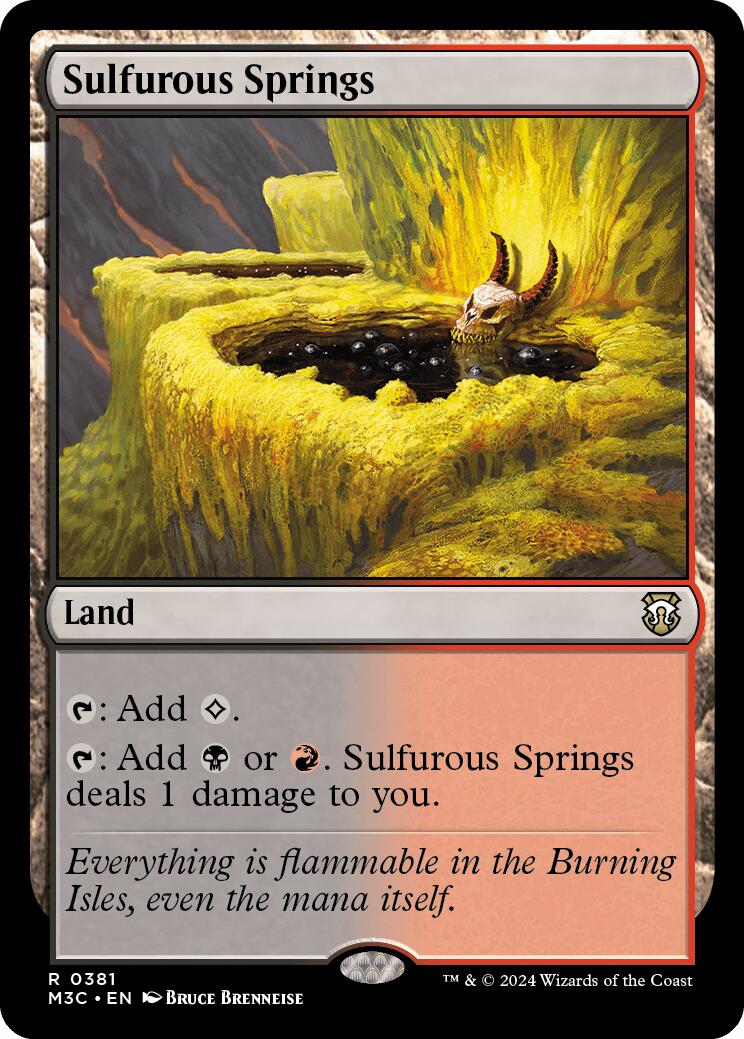 Sulfurous Springs [Modern Horizons 3 Commander] | The CG Realm