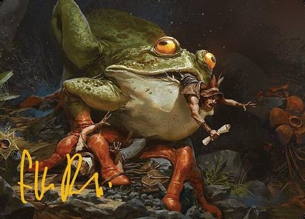 Rampant Frogantua Art Card (Gold-Stamped Signature) (ASMH3-032) - Art Series: Modern Horizons 3