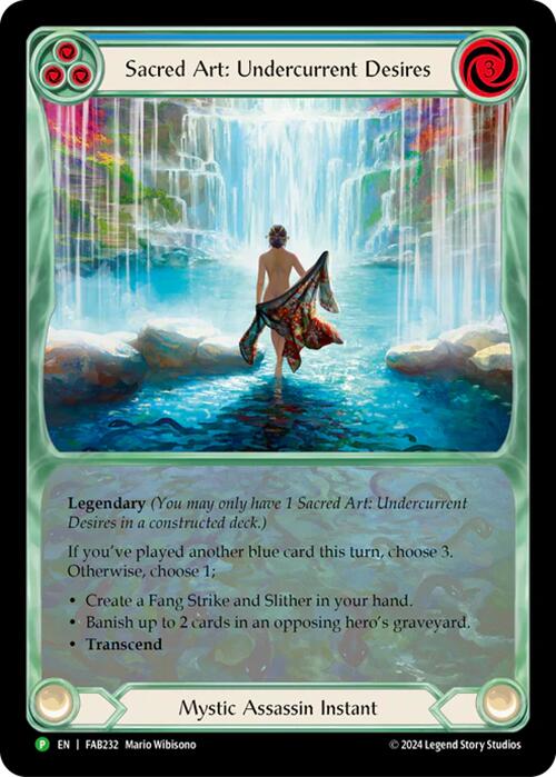 Sacred Art: Undercurrent Desires [FAB232] (Promo)  Rainbow Foil | The CG Realm