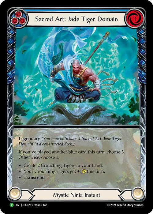 Sacred Art: Jade Tiger Domain [FAB233] (Promo)  Rainbow Foil | The CG Realm