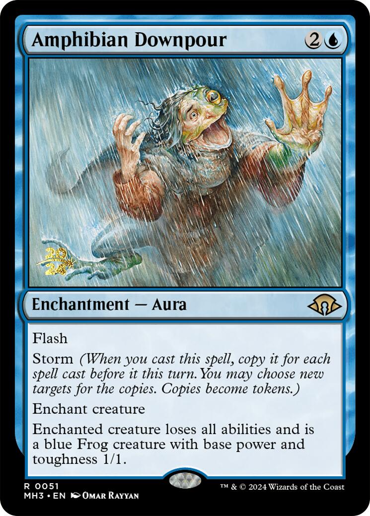Amphibian Downpour [Modern Horizons 3 Prerelease Promos] | The CG Realm