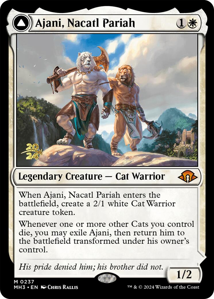 Ajani, Nacatl Pariah [Modern Horizons 3 Prerelease Promos] | The CG Realm