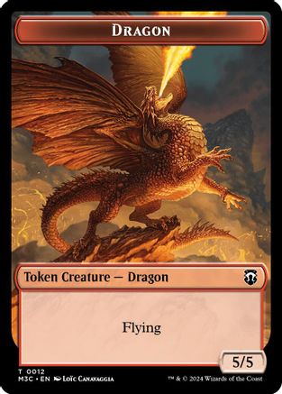 Dragon // Copy Double-Sided Token (M3C-12 // 1) - Commander: Modern Horizons 3