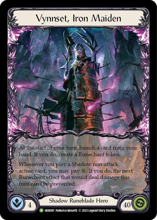 Vynnset, Iron Maiden [HER087] (Promo)  Cold Foil | The CG Realm