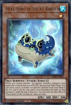 Hexa Spirit of the Ice Barrier (BLTR-EN074) - Battles of Legend: Terminal Revenge 1st Edition