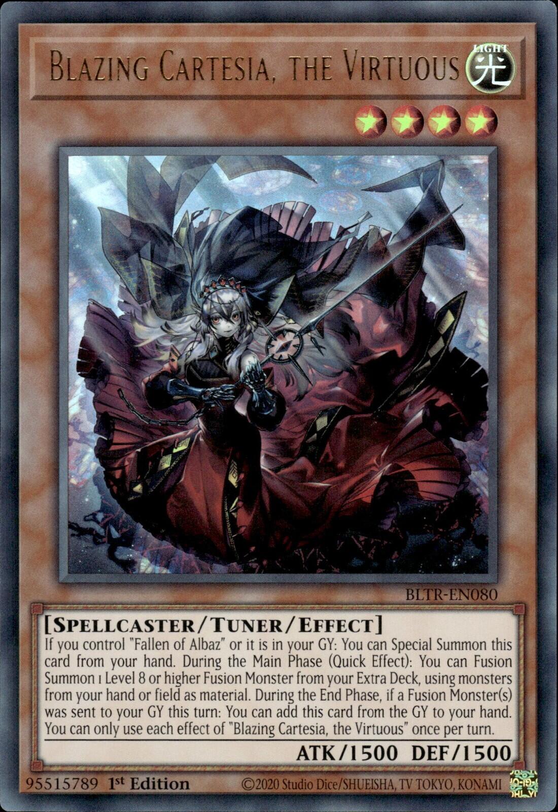Blazing Cartesia, the Virtuous [BLTR-EN080] Ultra Rare | The CG Realm