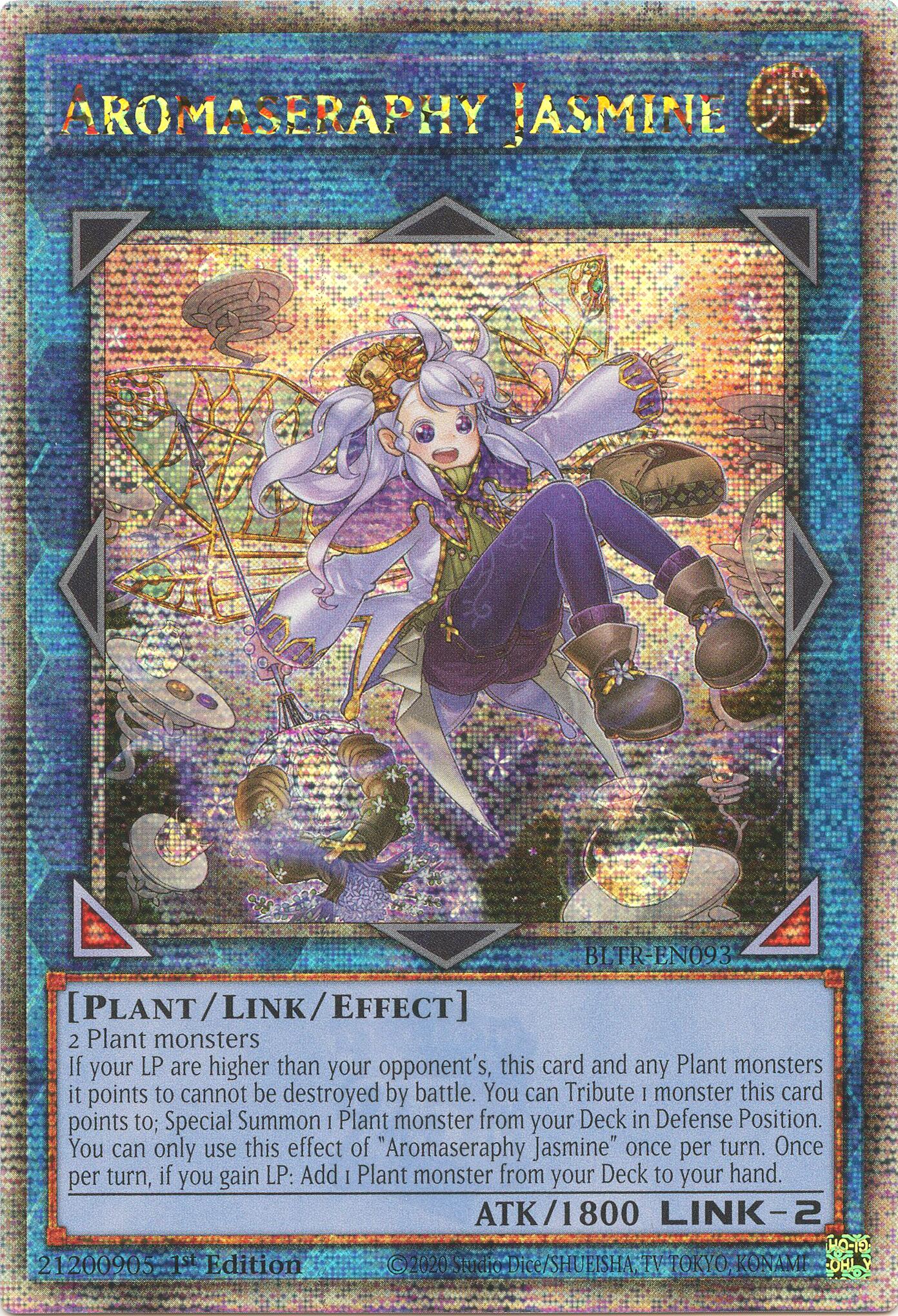 Aromaseraphy Jasmine (Quarter Century Secret Rare) [BLTR-EN093] Quarter Century Secret Rare | The CG Realm