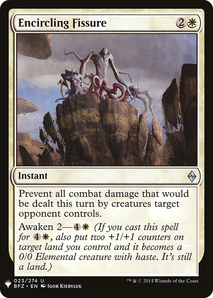 Encircling Fissure (LIST-BFZ-23) - The List