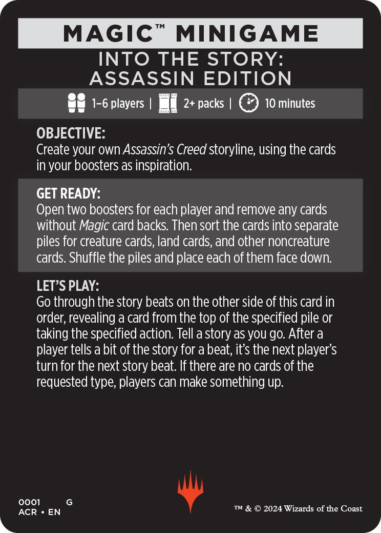 Into The Story: Assassin Edition (Magic Minigame) [Assassin's Creed Minigame] | The CG Realm