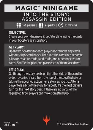 Magic Minigame: Into The Story: Assassin Edition (ACR-001) - Universes Beyond: Assassin's Creed