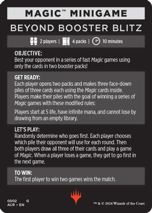 Magic Minigame: Beyond Booster Blitz (ACR-002) - Universes Beyond: Assassin's Creed