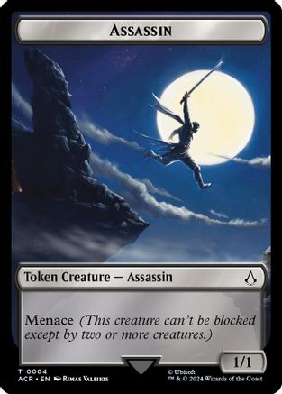 Assassin // Emblem - The Capitoline Triad Double-Sided Token (ACR-4 // 7) - Assassin's Creed Tokens Foil