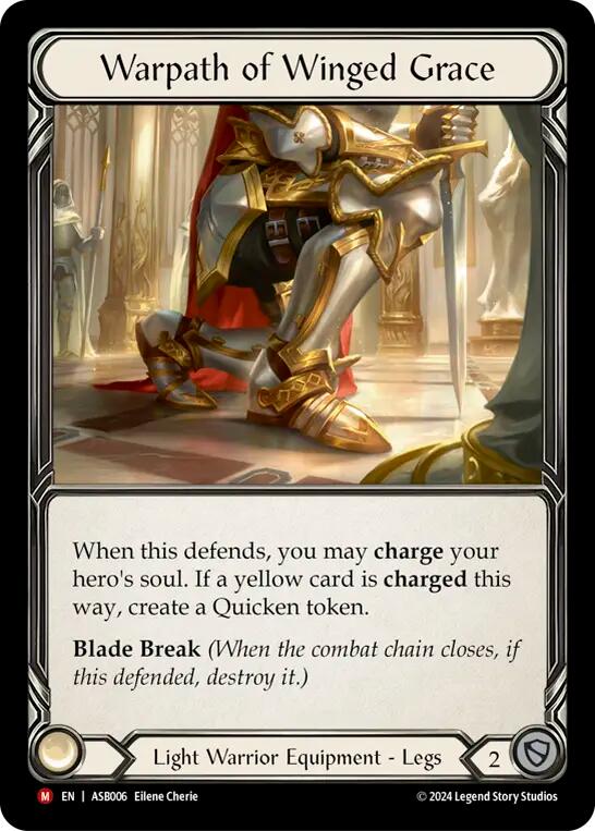 Warpath of Winged Grace [ASB006] (Armory Deck: Boltyn)  Rainbow Foil | The CG Realm