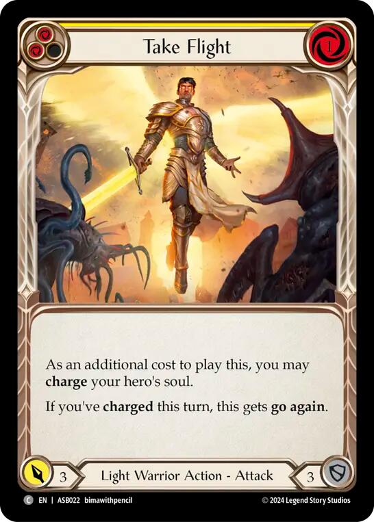 Take Flight (Yellow) [ASB022] (Armory Deck: Boltyn) | The CG Realm