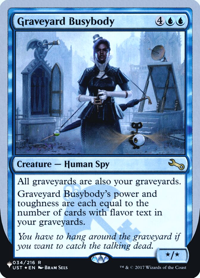 Graveyard Busybody (Unfinity Foil Edition) [The List] | The CG Realm