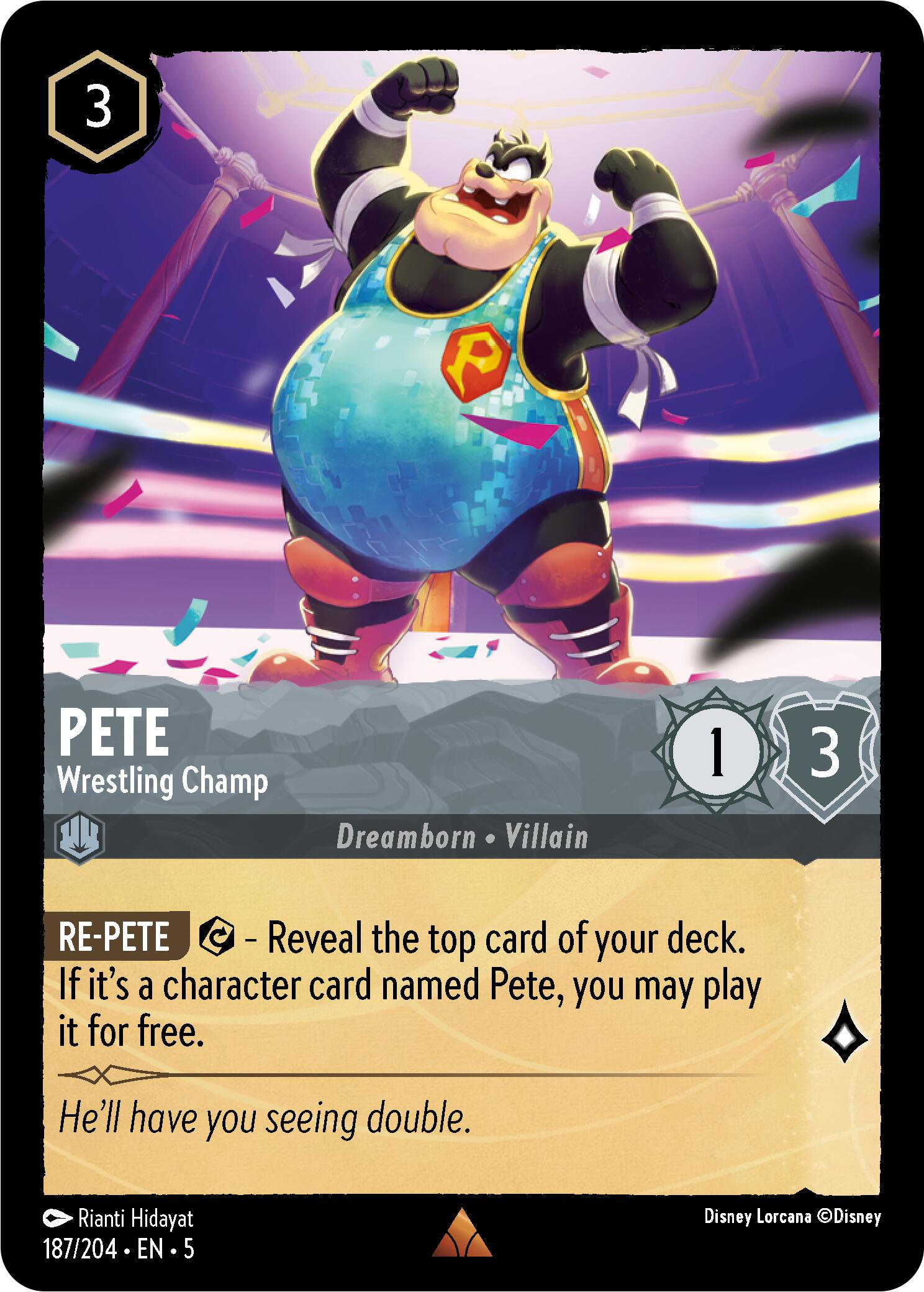 Pete - Wrestling Champ (187/204) [Shimmering Skies] | The CG Realm