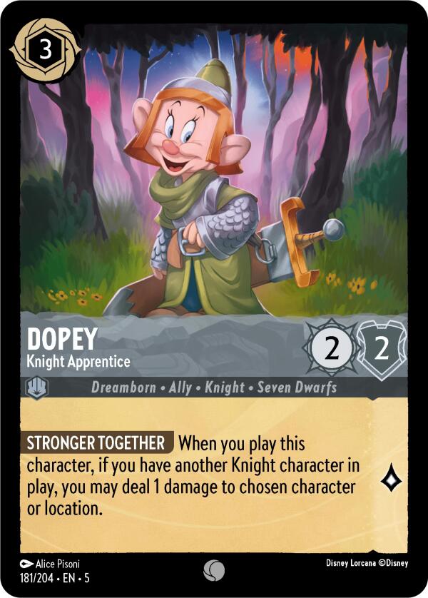 Dopey - Knight Apprentice (181/204) [Shimmering Skies] | The CG Realm