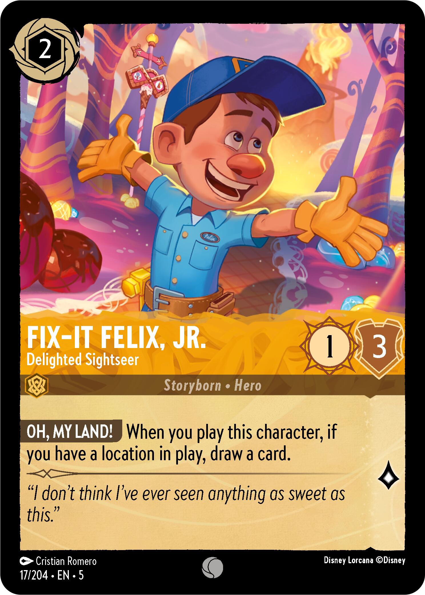 Fix-It Felix, Jr. - Delighted Sightseer (17/204) [Shimmering Skies] | The CG Realm