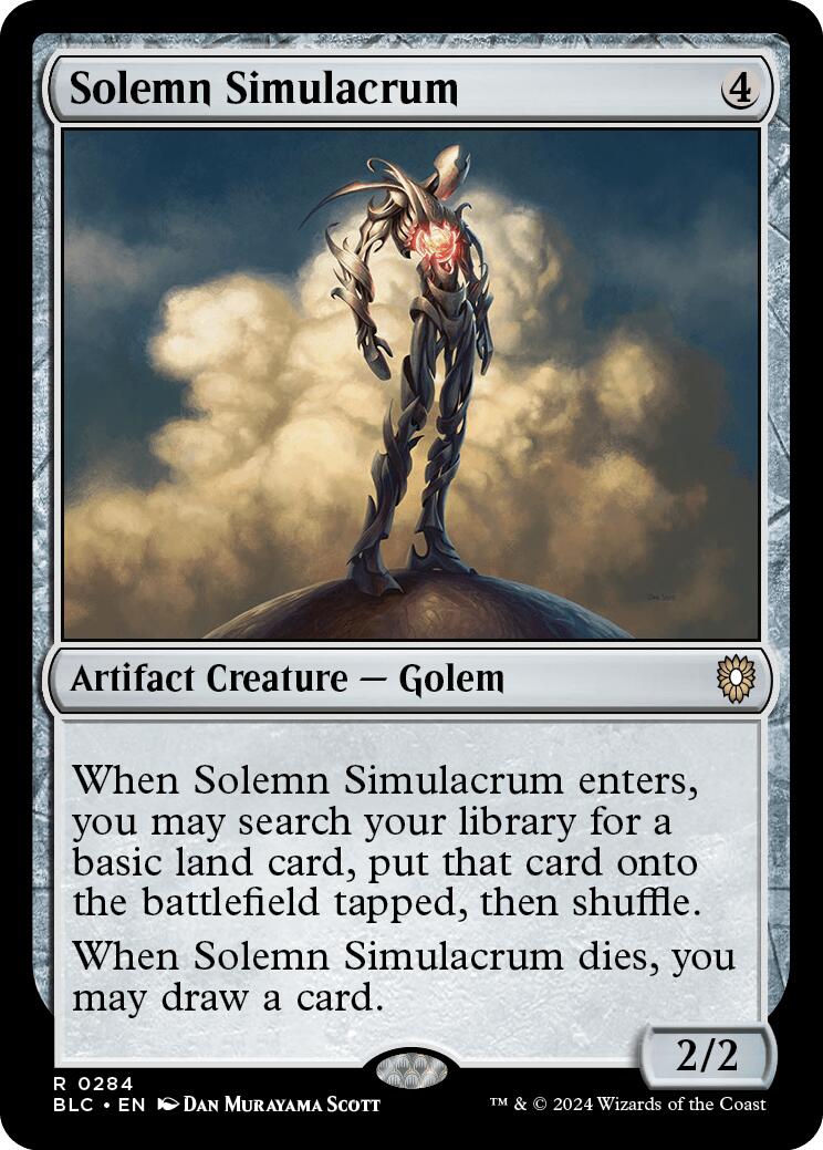 Solemn Simulacrum [Bloomburrow Commander] | The CG Realm