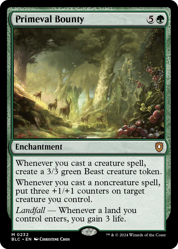 Primeval Bounty [Bloomburrow Commander] | The CG Realm