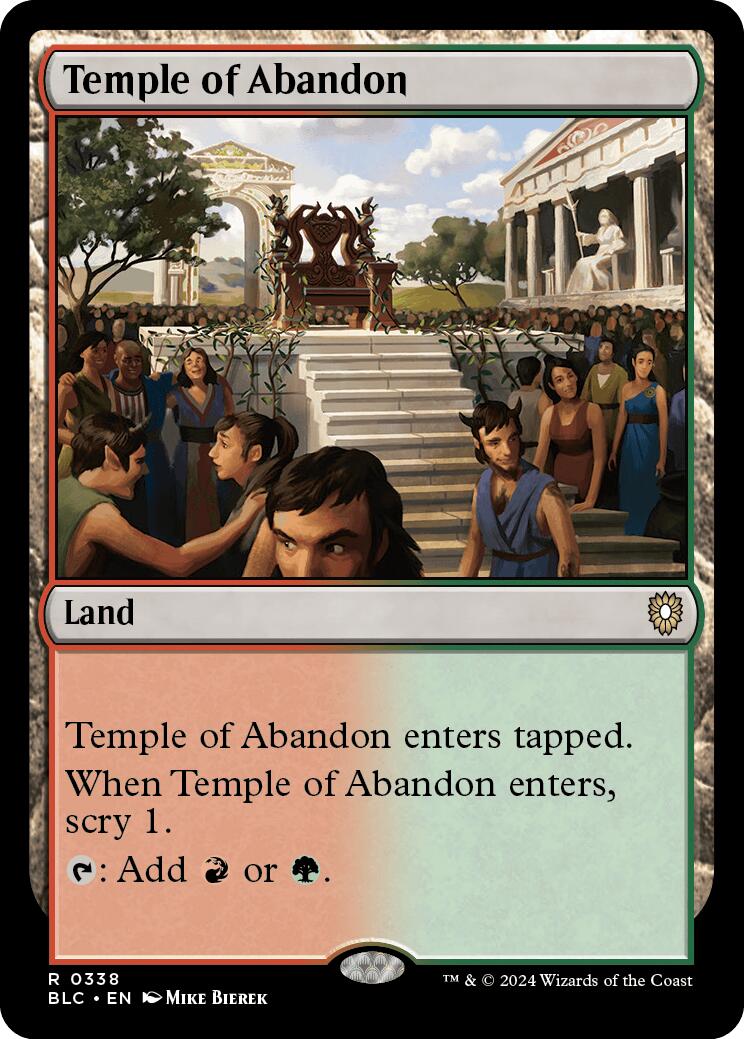 Temple of Abandon [Bloomburrow Commander] | The CG Realm