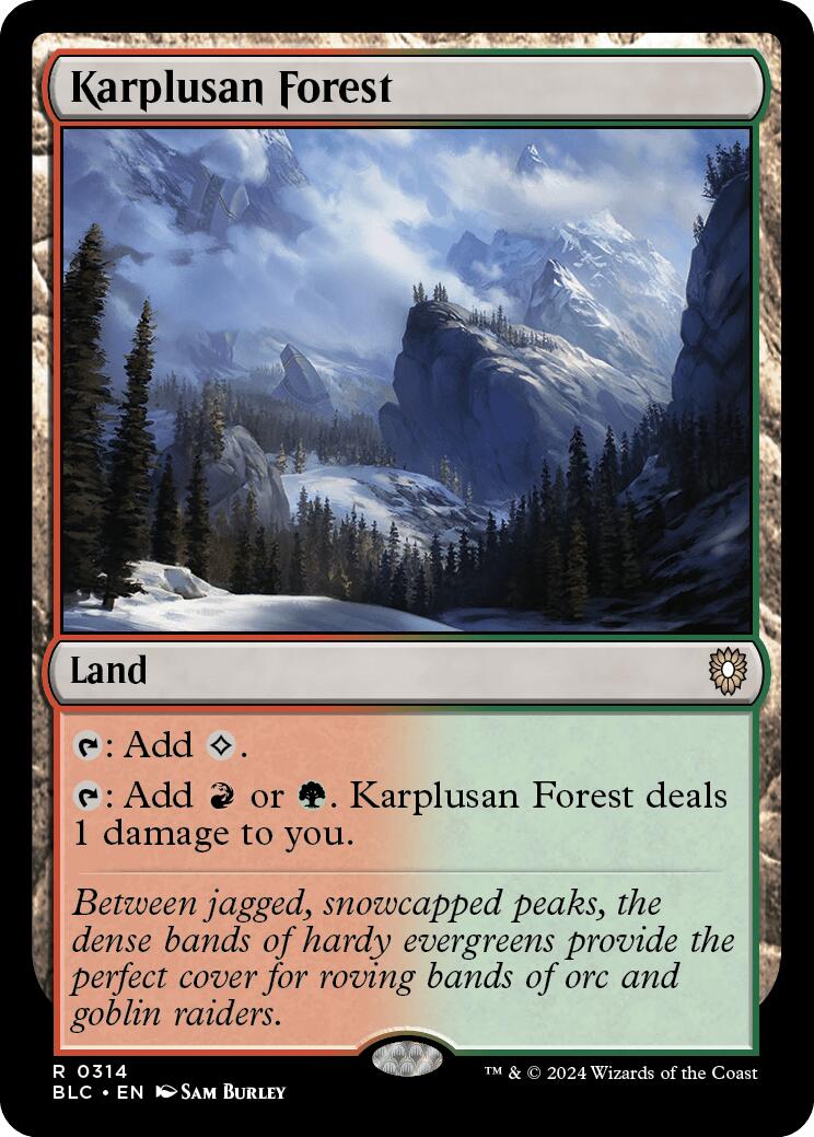 Karplusan Forest [Bloomburrow Commander] | The CG Realm