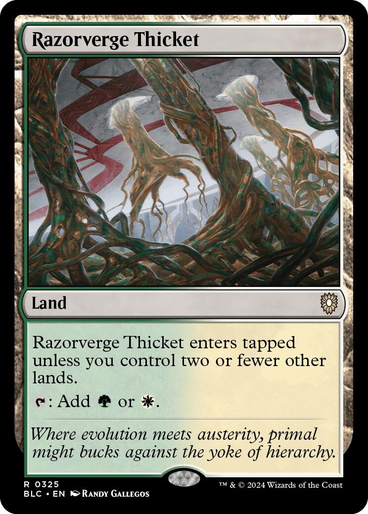 Razorverge Thicket [Bloomburrow Commander] | The CG Realm