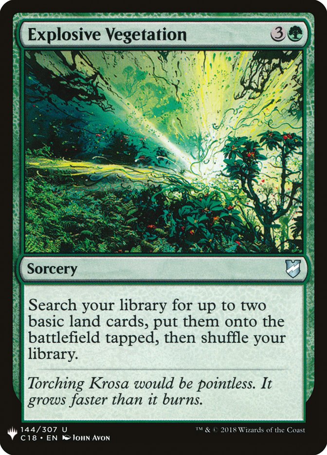 Explosive Vegetation [Mystery Booster] | The CG Realm