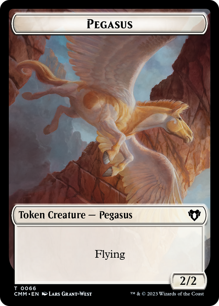 Copy (54) // Pegasus Double-Sided Token [Commander Masters Tokens] | The CG Realm