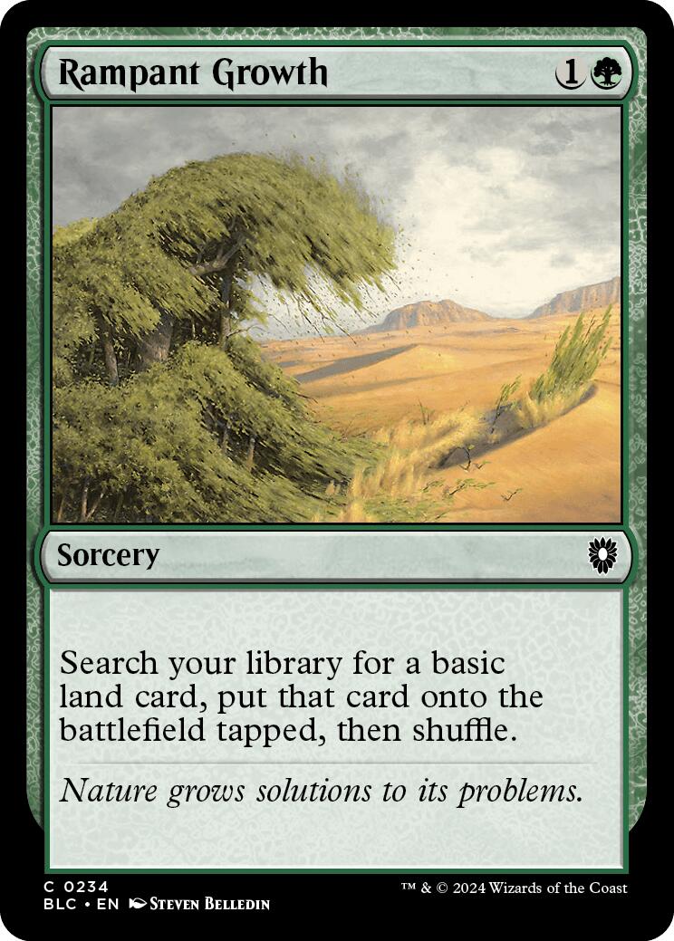 Rampant Growth [Bloomburrow Commander] | The CG Realm