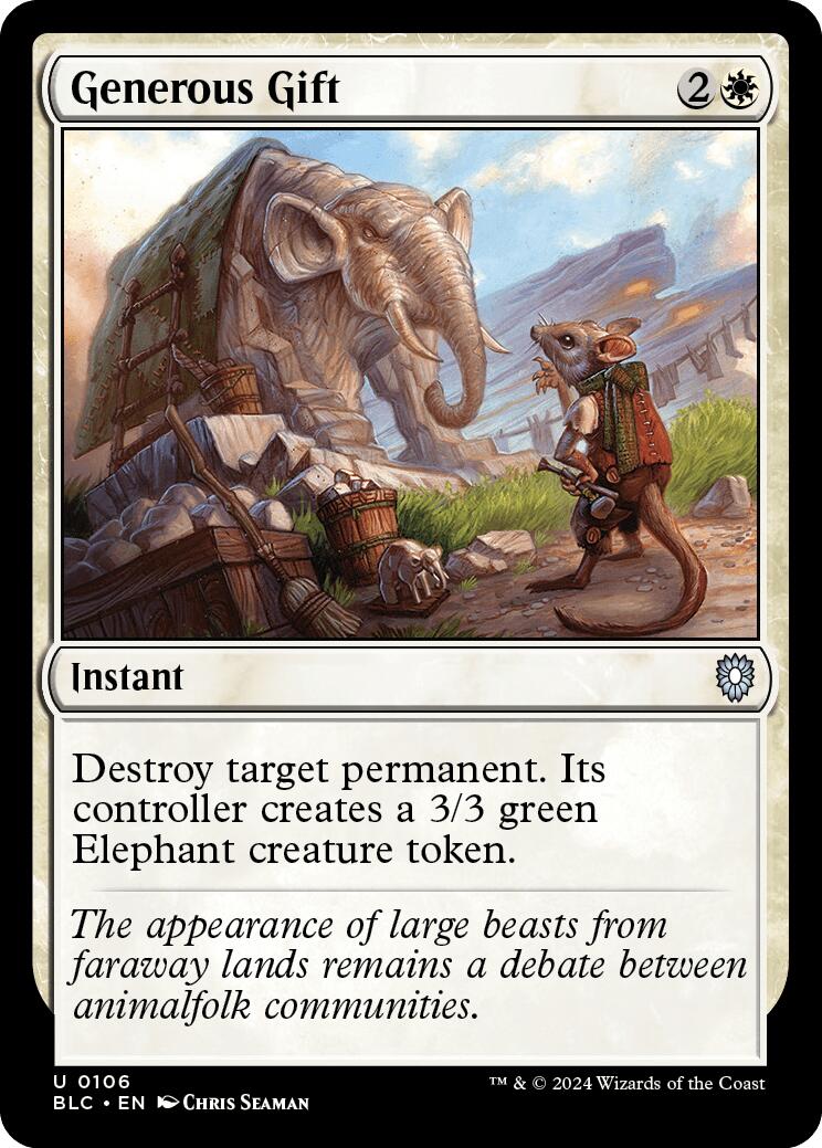 Generous Gift [Bloomburrow Commander] | The CG Realm