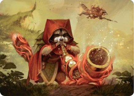 Raccoon Rallier Art Card (ASBLB-020) - Art Series: Bloomburrow