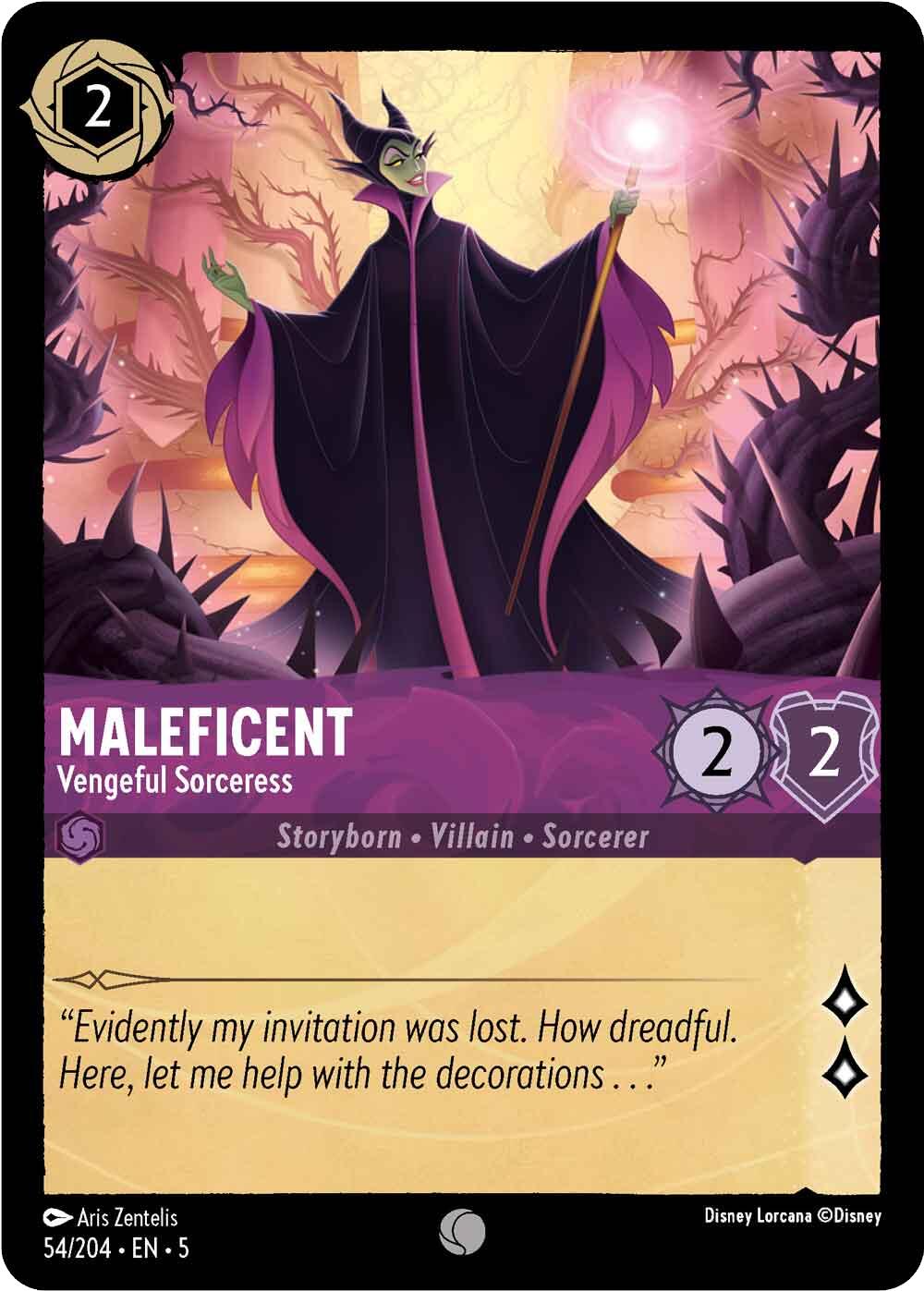Maleficent - Vengeful Sorceress (54/204) [Shimmering Skies] | The CG Realm