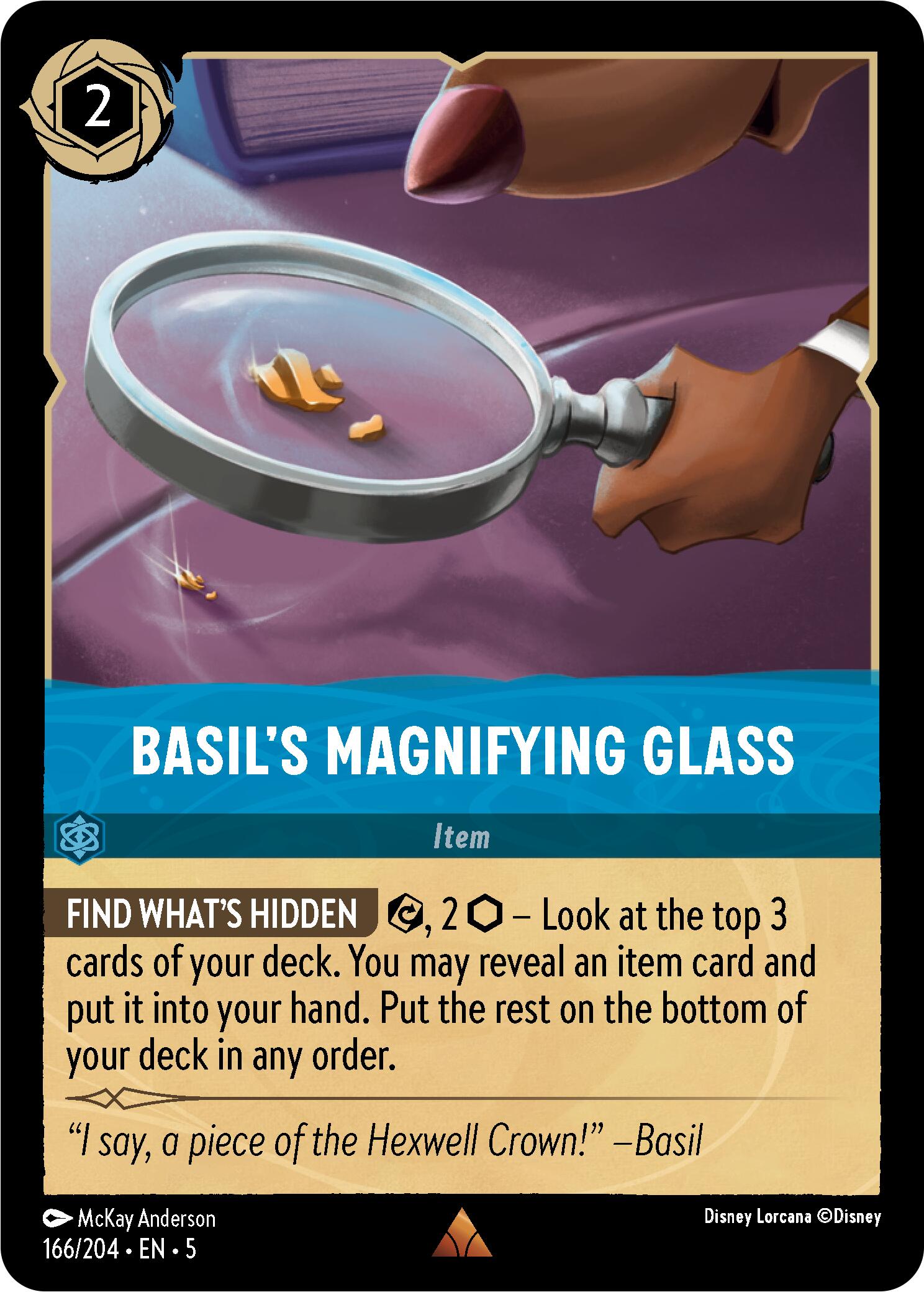 Basil's Magnifying Glass (166/204) [Shimmering Skies] | The CG Realm