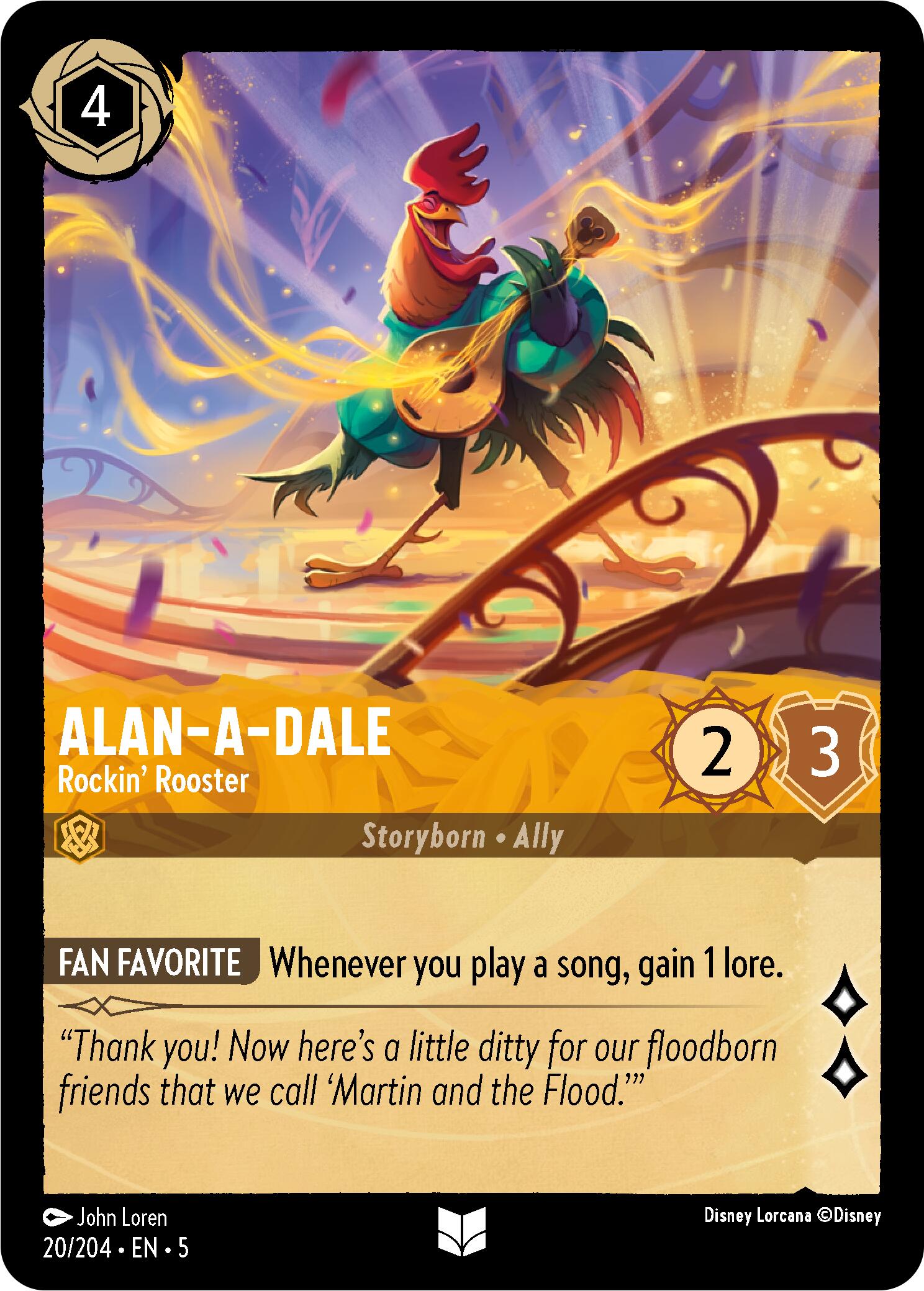 Alan-A-Dale - Rockin' Rooster (20/204) [Shimmering Skies] | The CG Realm