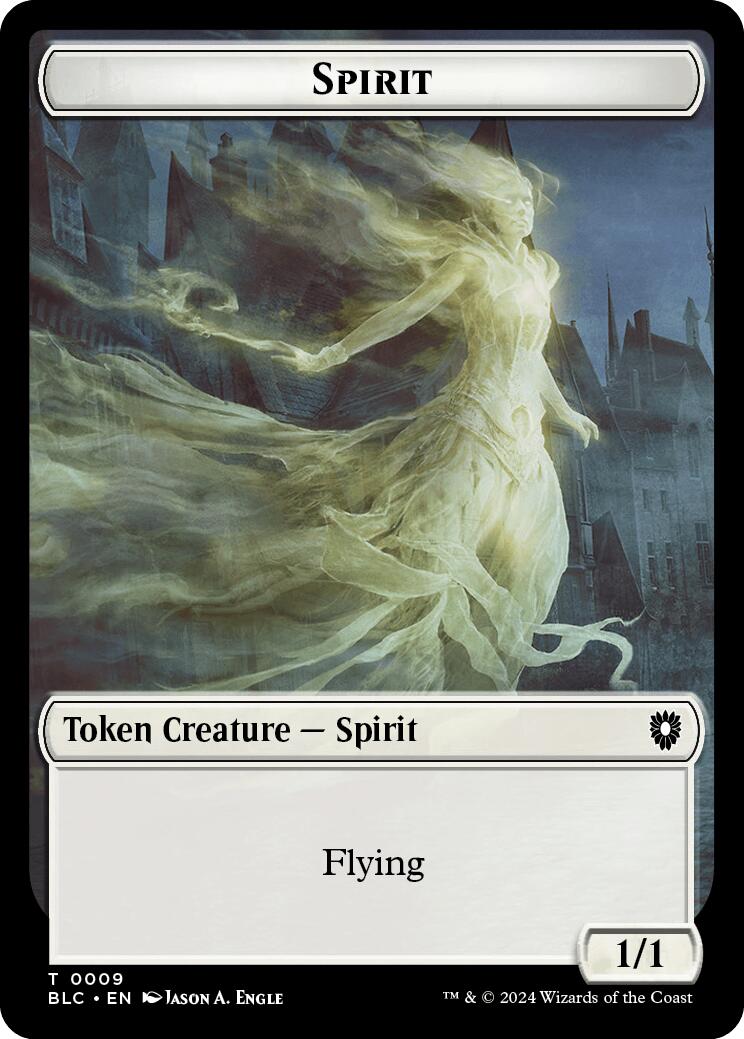Spirit // Faerie Double-Sided Token [Bloomburrow Commander Tokens] | The CG Realm