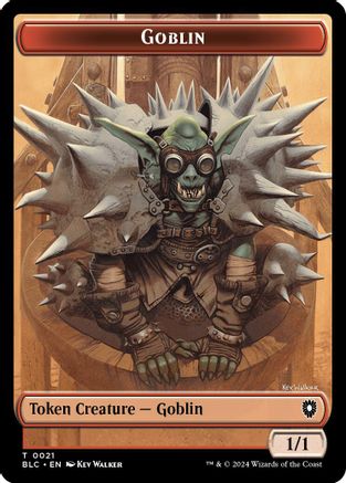 Goblin // Thopter Double-Sided Token (BLC-21 // 39) - Commander: Bloomburrow