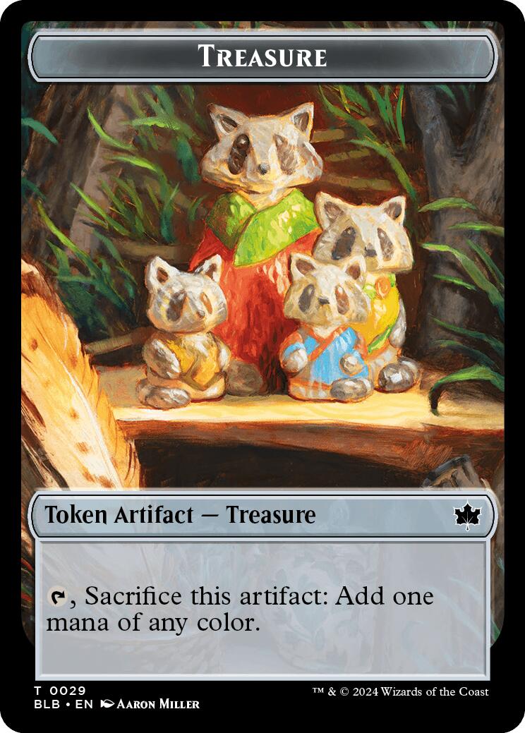 Beast (024) // Treasure Double-Sided Token [Bloomburrow Commander Tokens] | The CG Realm