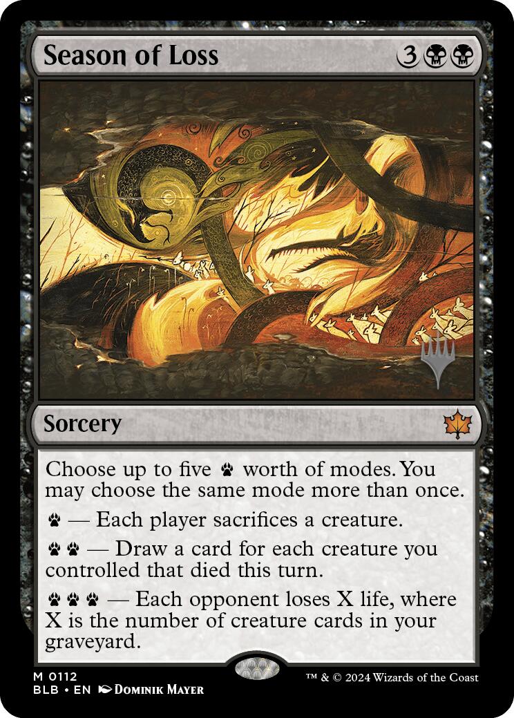 Season of Loss (Promo Pack) [Bloomburrow Promos] | The CG Realm