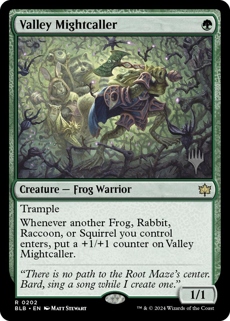 Valley Mightcaller (Promo Pack) [Bloomburrow Promos] | The CG Realm