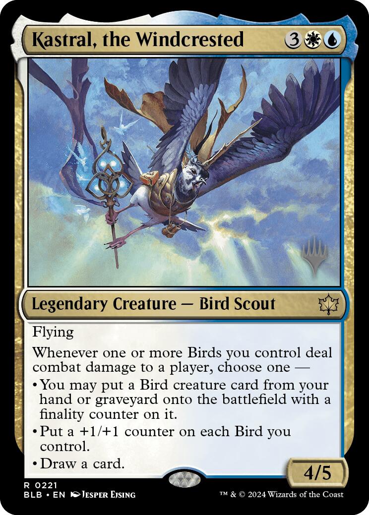 Kastral, the Windcrested (Promo Pack) [Bloomburrow Promos] | The CG Realm