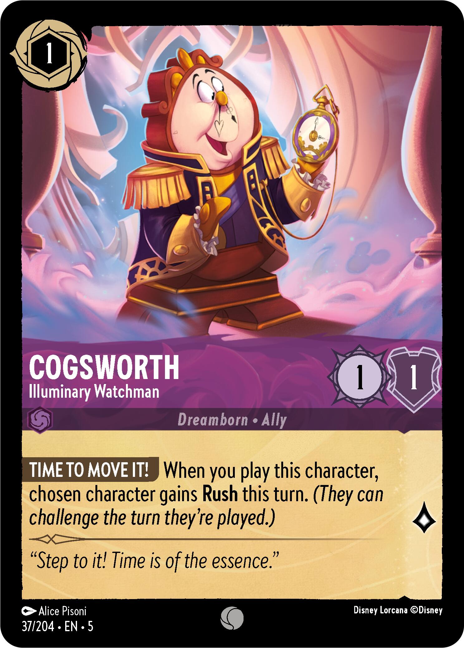Cogsworth - Illuminary Watchman (37/204) [Shimmering Skies] | The CG Realm